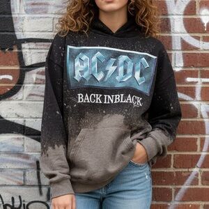 Custom AC/DC Back in Black Hoodie